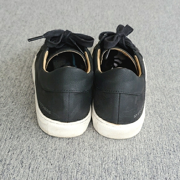 SKECHERS Vaso Cordon Black Sneaker, Size 6 - Picture 5 of 13